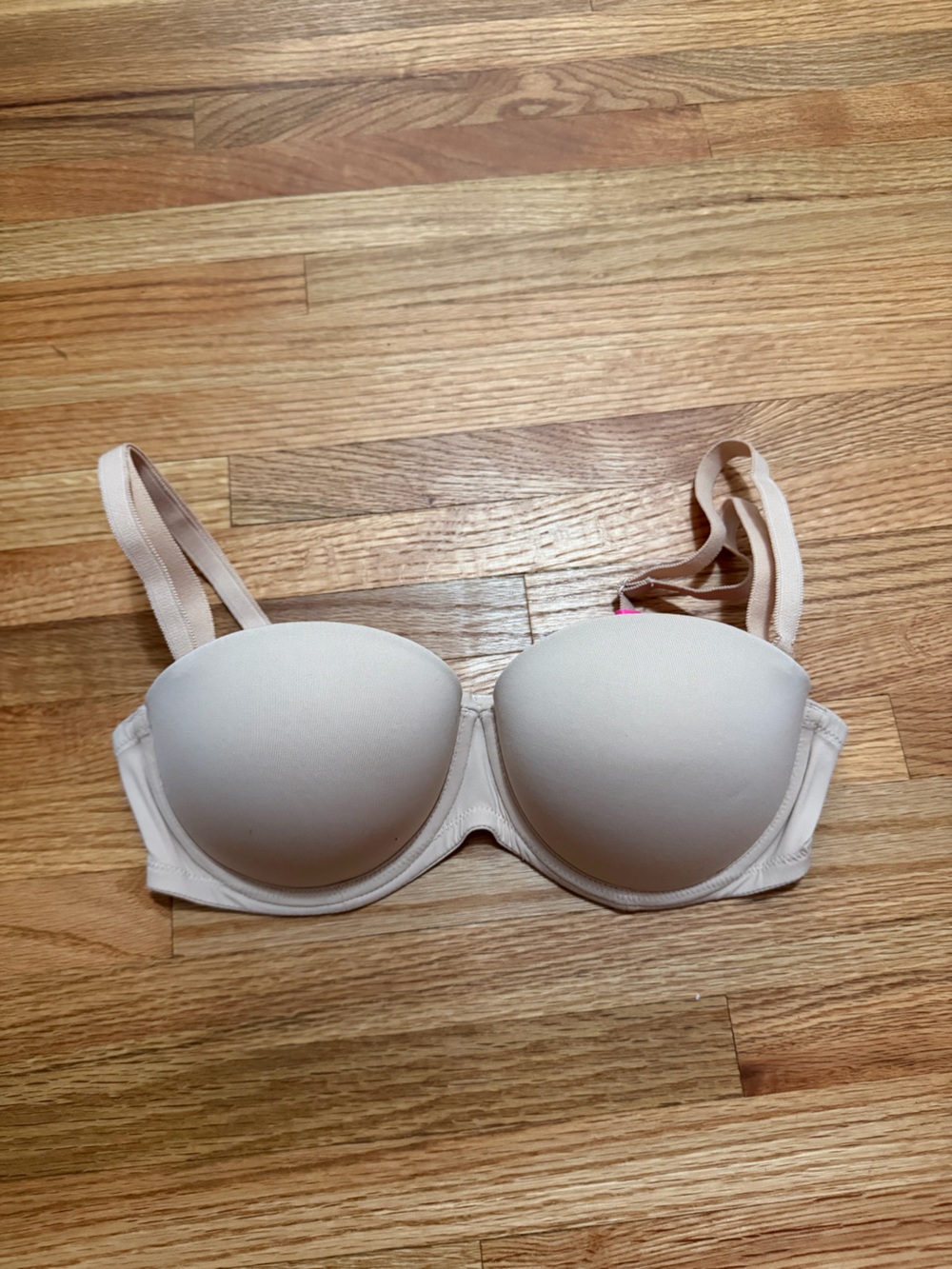 PINK Victoria's Secret Beige & Bright Pink Multi-Way Bra